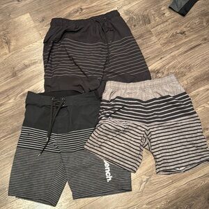 Swim short bundle of three Bench, Kirkland, Spyder Striped  all medium